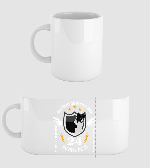 serviciu de securitate - securitate - persistență - 24 de ore pe zi model alb pe tricou