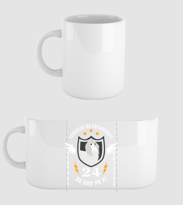 serviciu de securitate - securitate - persistență - 24 de ore pe zi model alb pe tricou