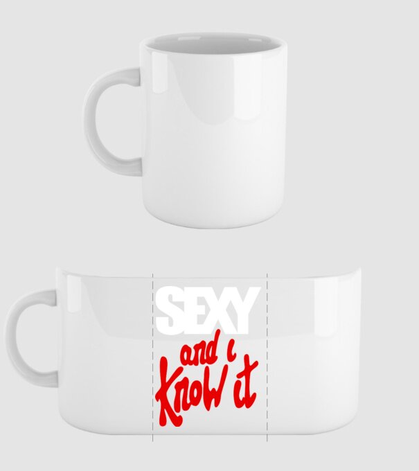 Sexy And I Know It model alb pe tricou