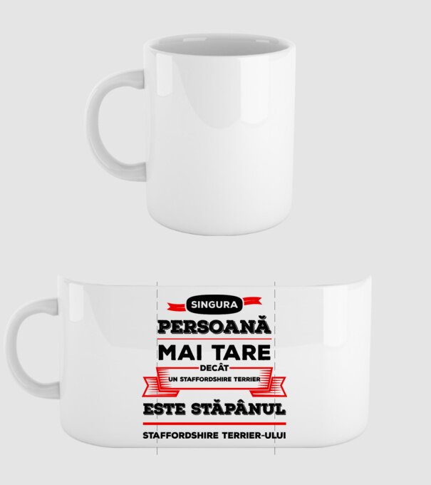 singura persoană mai tare decât un Pinscher la este stăpânul Pinscherului model alb pe tricou