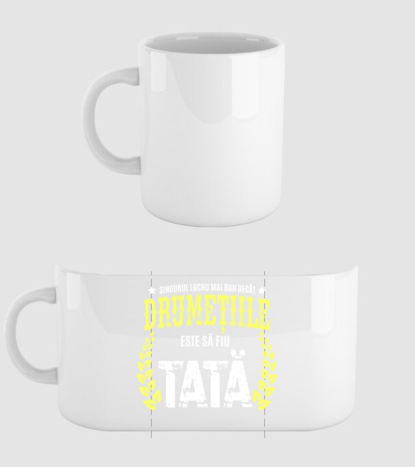 Singurul lucru mai bun decât drumețiile este să fiu tată model alb pe tricou