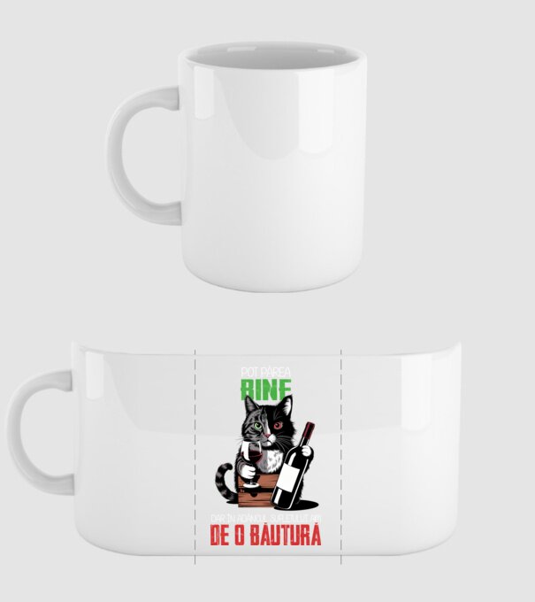 sunt bun pentru o băutură Negru model alb pe tricou