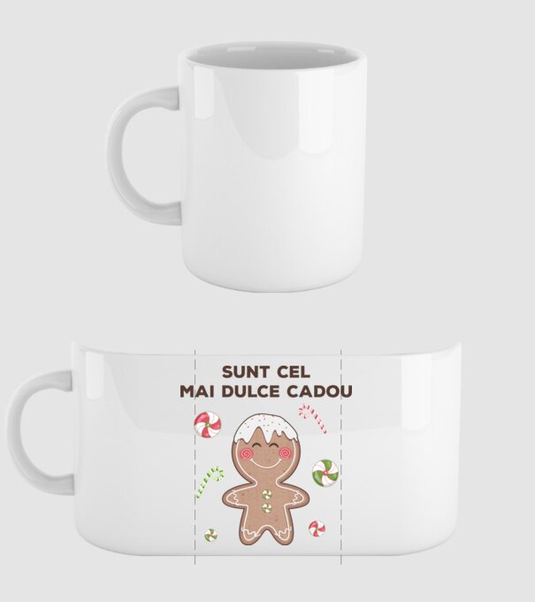 Sunt cel mai dulce cadou model alb pe tricou