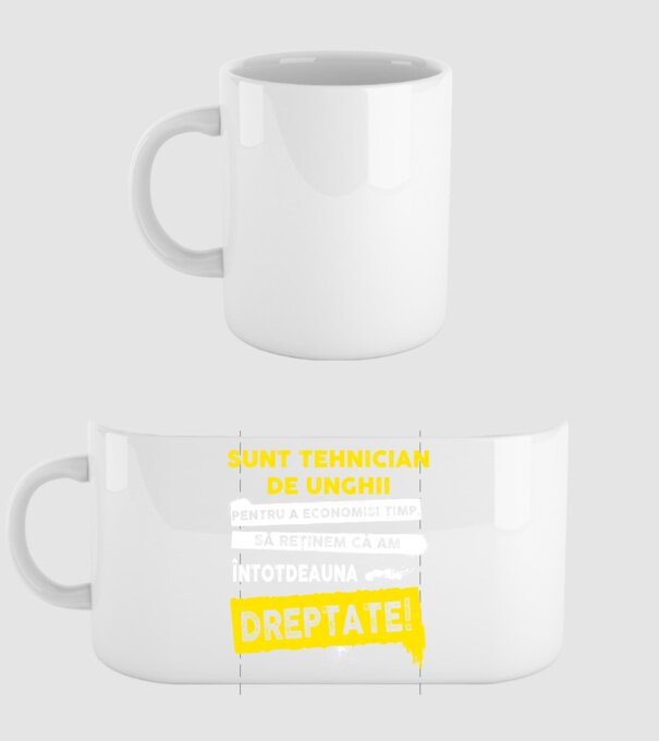 Sunt tehnician de unghii, pentru a economisi timp, să reținem că am întotdeauna dreptate! model alb pe tricou