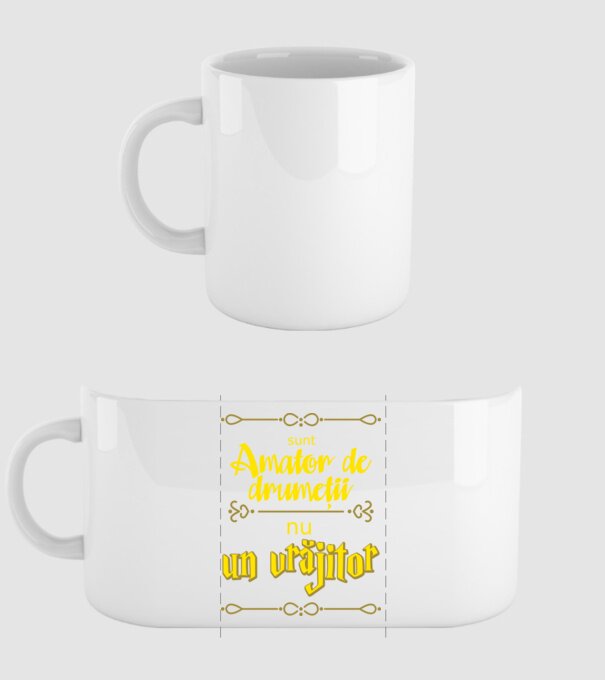 Sunt amator de drumeții, nu un vrăjitor model alb pe tricou