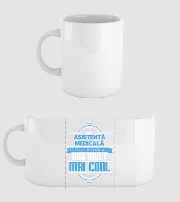 Sunt ASISTENTĂ MEDICALĂ, la fel ca toți ceilalți, dar mult mai cool model alb pe tricou