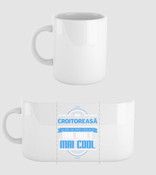 Sunt croitoreasă, la fel ca toți ceilalți, dar mult mai cool model alb pe tricou