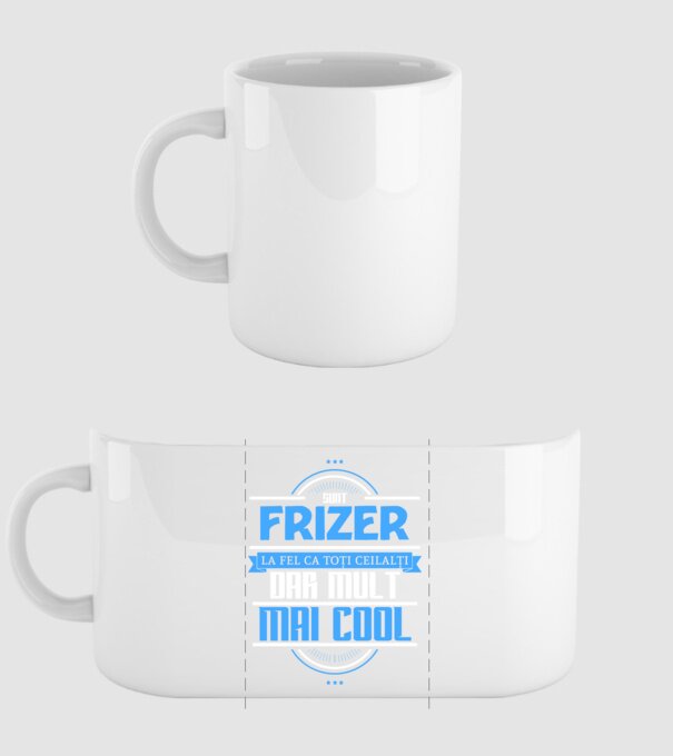 Sunt frizer, la fel ca toți ceilalți, dar mult mai cool model alb pe tricou
