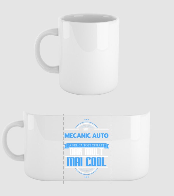 Sunt mecanic auto, la fel ca toți ceilalți, dar mult mai cool model alb pe tricou