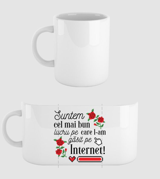 Suntem cel mai bun lucru pe care l-am găsit pe internet model alb pe tricou