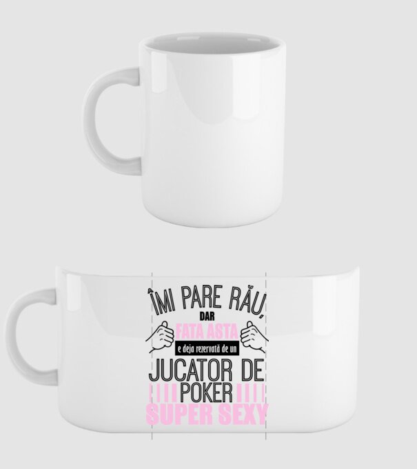 Îmi pare rău, dar fata asta e deja rezervată de un JUCĂTOR DE POKER super sexy model alb pe tricou