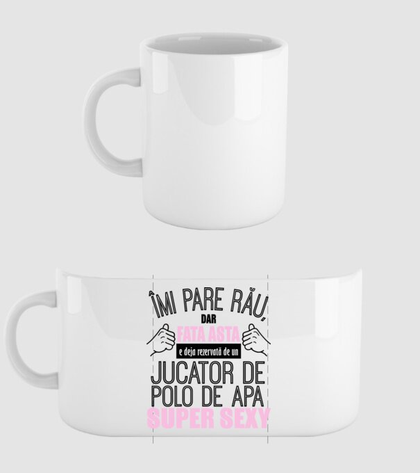 Îmi pare rău, dar fata asta e deja rezervată de un JUCĂTOR DE POLO PE APĂ super sexy model alb pe tricou