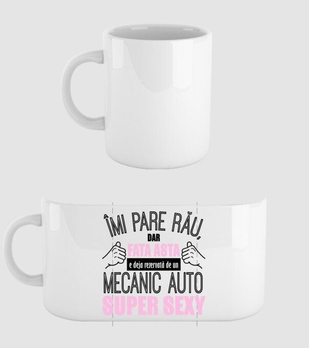 Îmi pare rău, dar fata asta e deja rezervată de un MECANIC AUTO super sexy model alb pe tricou