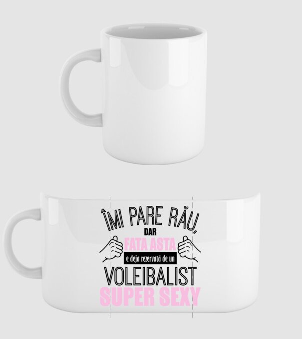Îmi pare rău, dar fata asta e deja rezervată de un VOLEIBALIST super sexy model alb pe tricou