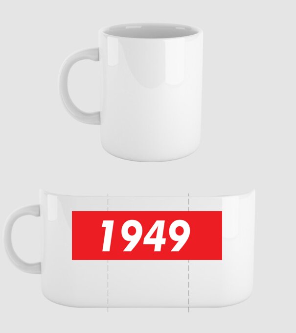 Supreme Birthday 1949 model alb pe tricou