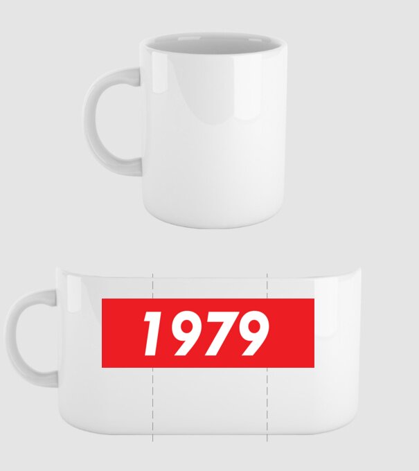 Supreme Birthday 1979 model alb pe tricou