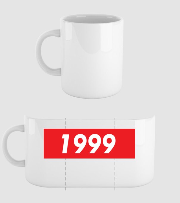 Supreme Birthday 1999 model alb pe tricou