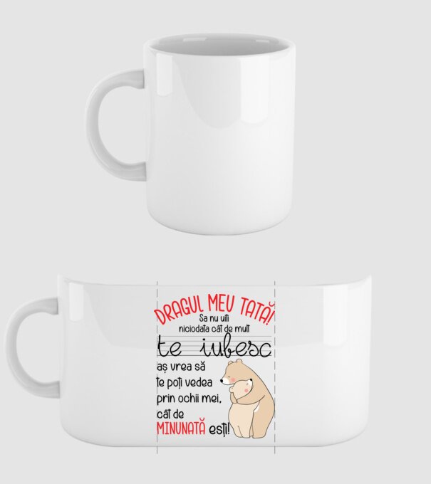 Tată Cât de minunat ești model alb pe tricou