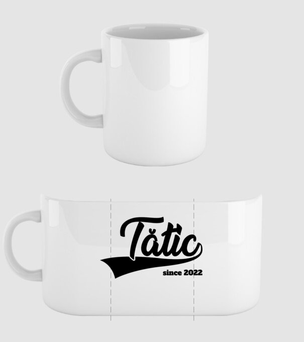 tătic since 2022 model alb pe tricou