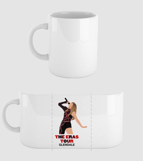 Taylor Swift The Eras Tour Glendale model alb pe tricou