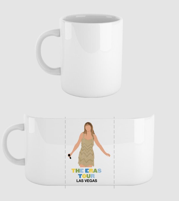 Taylor Swift The Eras Tour Las Vegas model alb pe tricou
