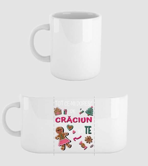 Tot ce-mi doresc de Crăciun să TE Femei Negru model alb pe tricou