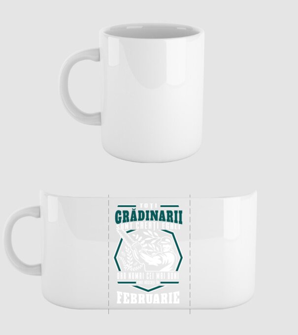 Toți grădinarii sunt creați egali, dar numai cei mai buni sunt născuți în februarie. model alb pe tricou