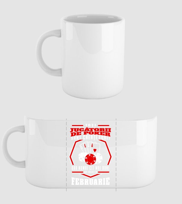 Toți jucătorii de poker sunt creați egali februarie model alb pe tricou