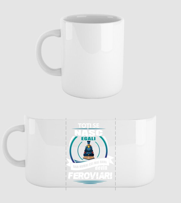 Toți se nasc egali, dar numai cei mai buni devin feroviari model alb pe tricou