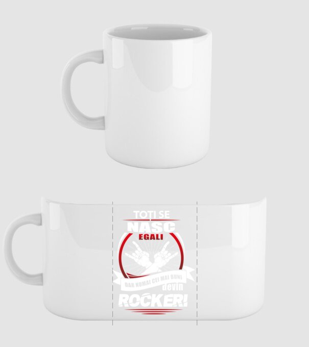 toți se nasc egali, dar numai cei mai buni devin rockeri model alb pe tricou