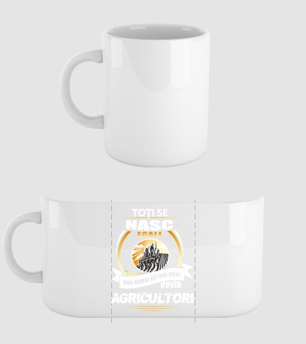 Toți se nasc egali, dar numai cei mai buni devin agricultori model alb pe tricou