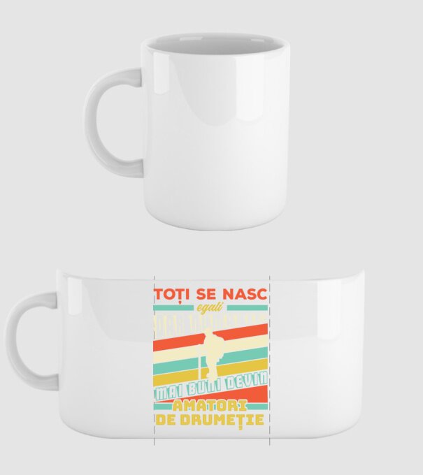 toți se nasc egali, dar numai cei mai buni devin amatori de drumeție model alb pe tricou