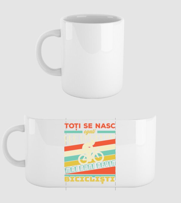 toți se nasc egali, dar numai cei mai buni devin bicicliști model alb pe tricou