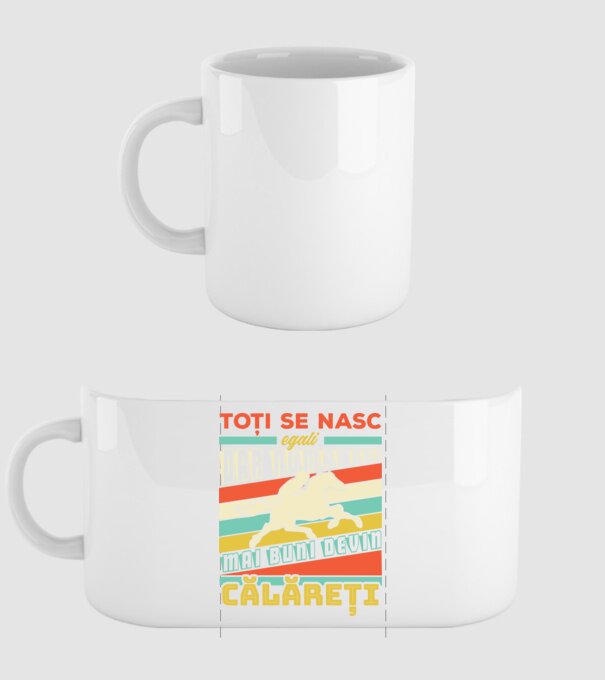 toți se nasc egali, dar numai cei mai buni devin călăreți model alb pe tricou