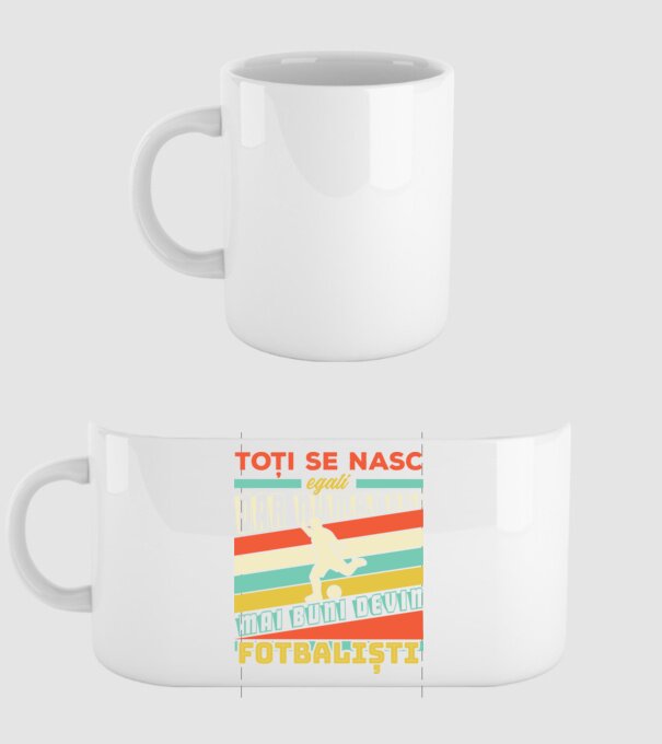 toți se nasc egali, dar numai cei mai buni devin fotbaliști model alb pe tricou