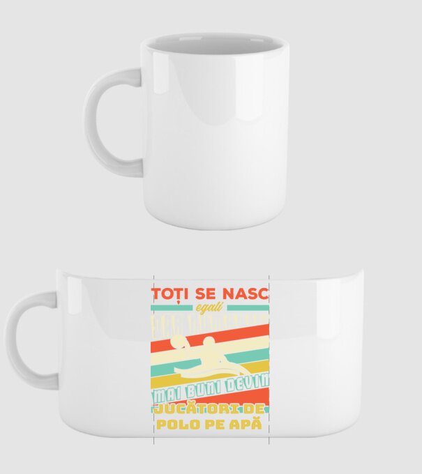 toți se nasc egali, dar numai cei mai buni devin jucători de polo pe apă model alb pe tricou