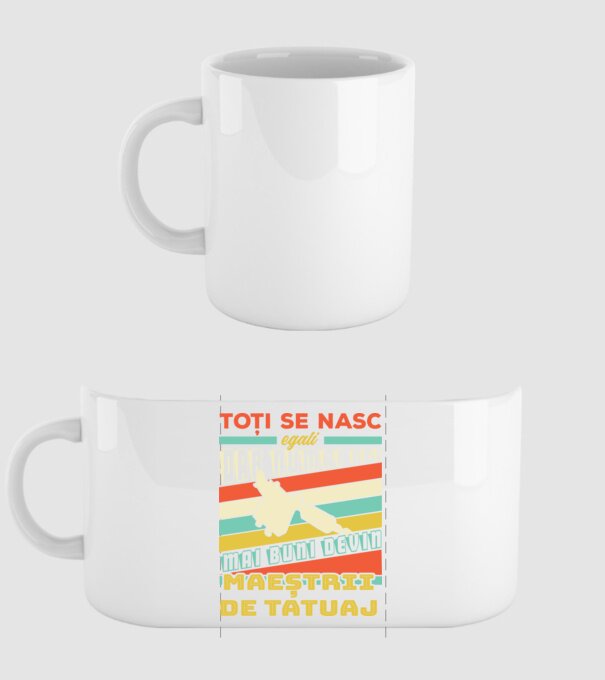 toți se nasc egali, dar numai cei mai buni devin maeștrii de tatuaj model alb pe tricou