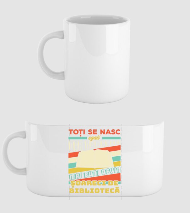 toți se nasc egali, dar numai cei mai buni devin șoareci de bibliotecă model alb pe tricou