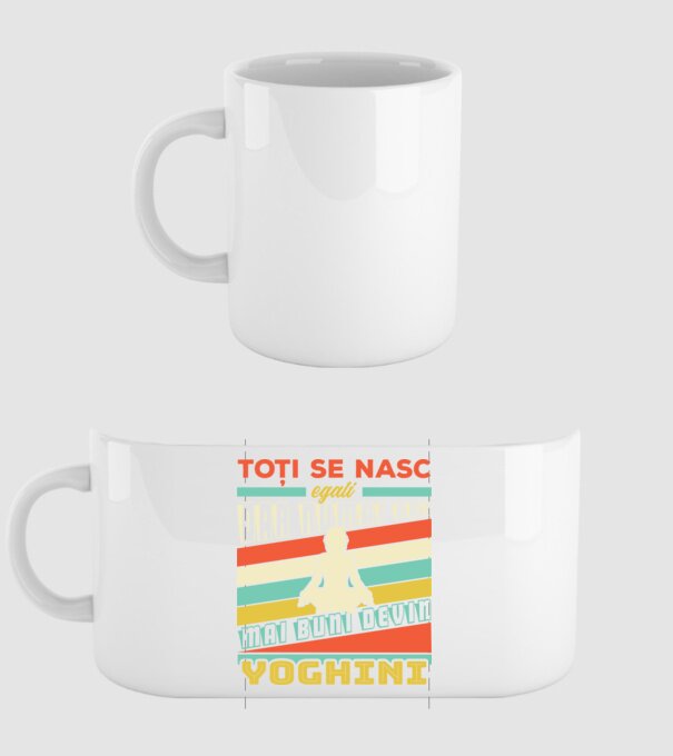 toți se nasc egali, dar numai cei mai buni devin yoghini model alb pe tricou
