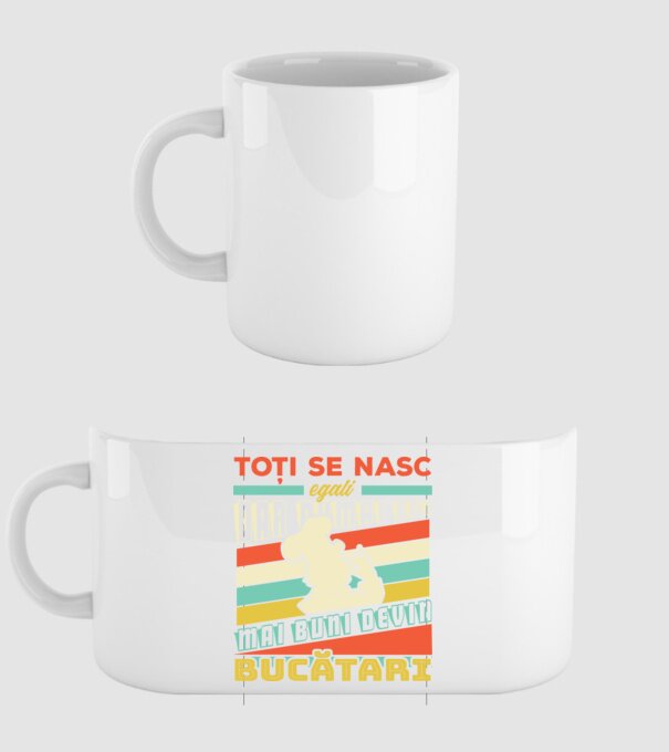Toți se nasc egali, dar numai cei mai buni devin bucătari model alb pe tricou