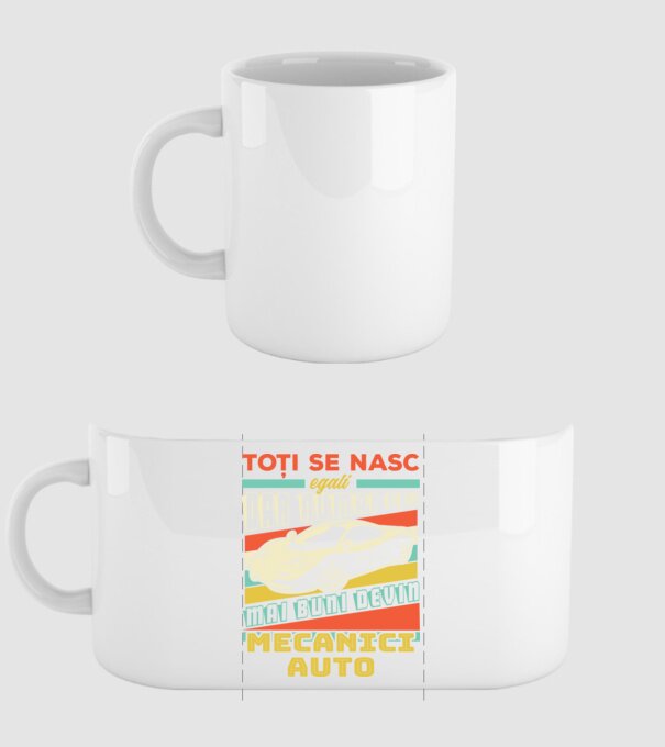Toți se nasc egali, dar numai cei mai buni devin mecanici auto model alb pe tricou
