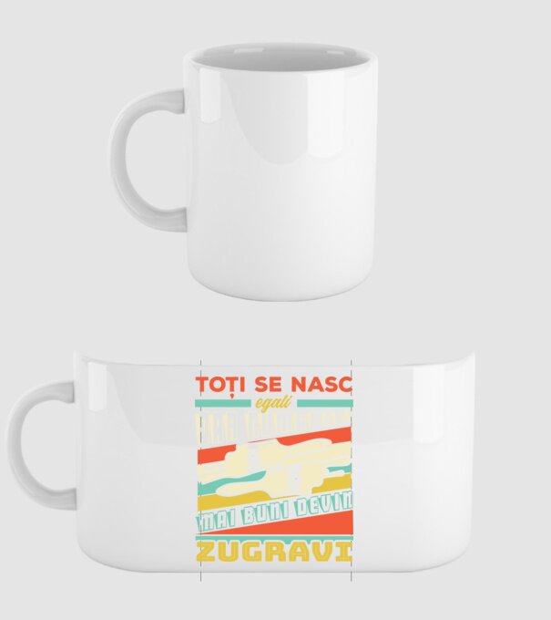 Toți se nasc egali, dar numai cei mai buni devin zugravi model alb pe tricou