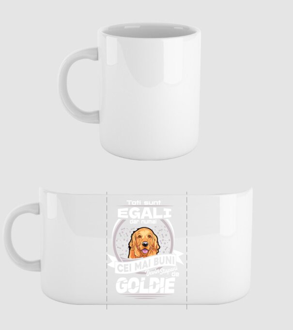 Toți sunt egali, dar numai cei mai buni devin stăpâni de goldie lght model alb pe tricou