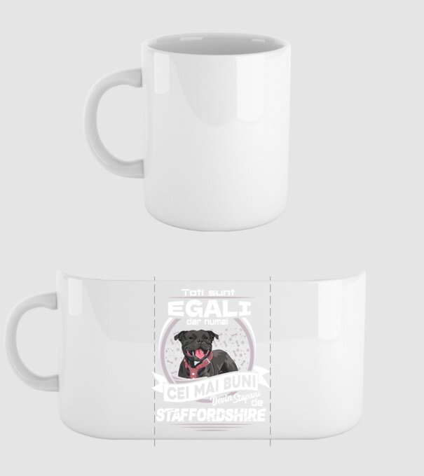 Toți sunt egali, dar numai cei mai buni devin stăpâni de staffordshire lght model alb pe tricou