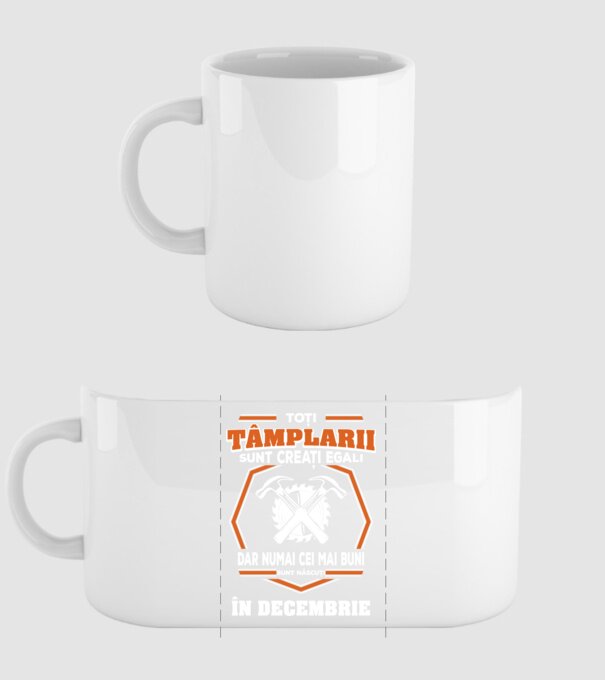 toți tâmplarii sunt creați egali, dar numai cei mai buni sunt născuți în decembrie model alb pe tricou