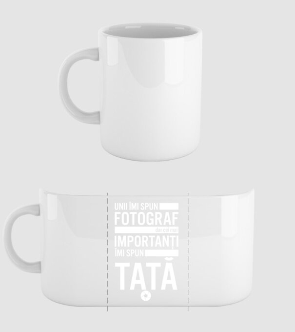 unii îmi spun fotograf, dar cei mai importanți îmi spun tată model alb pe tricou