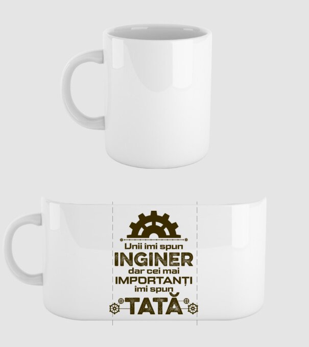 Unii îmi spun inginer, dar cei mai importanți îmi spun tată model alb pe tricou