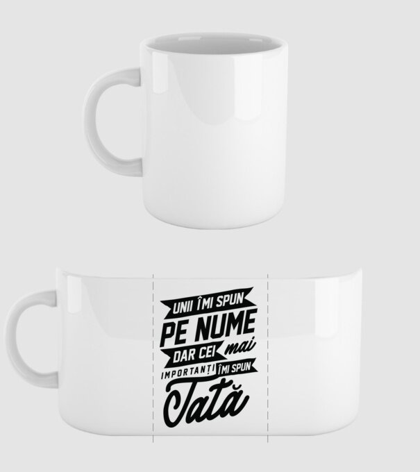 Unii îmi spun pe nume, dar cei mai importanți îmi spun tată model alb pe tricou