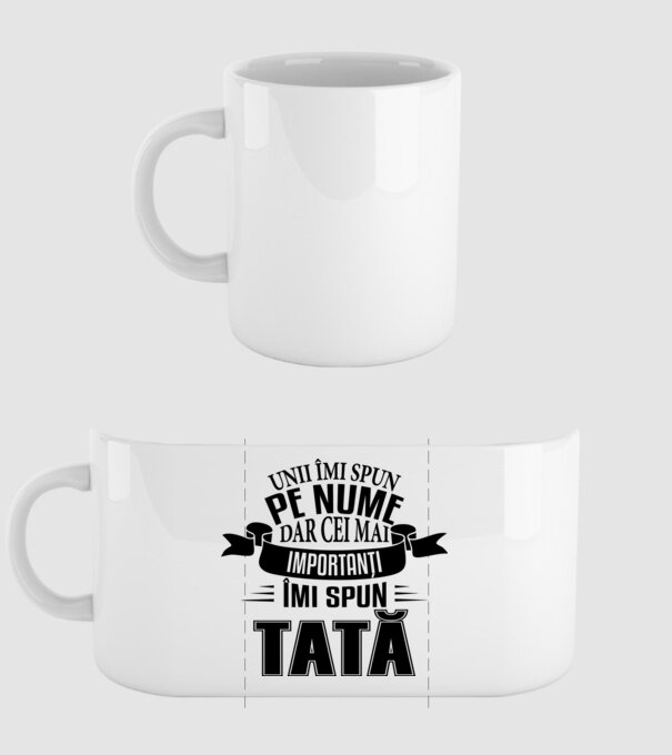 Unii îmi spun pe nume, dar cei mai importanți îmi spun tată model alb pe tricou