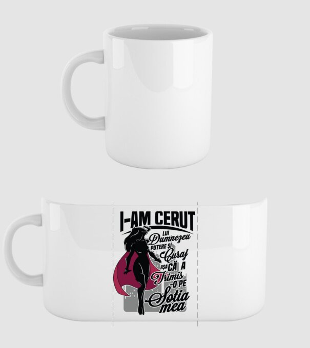 I-am cerut lui Dumnezeu putere și curaj - așa că a trimis-o pe soția mea model alb pe tricou